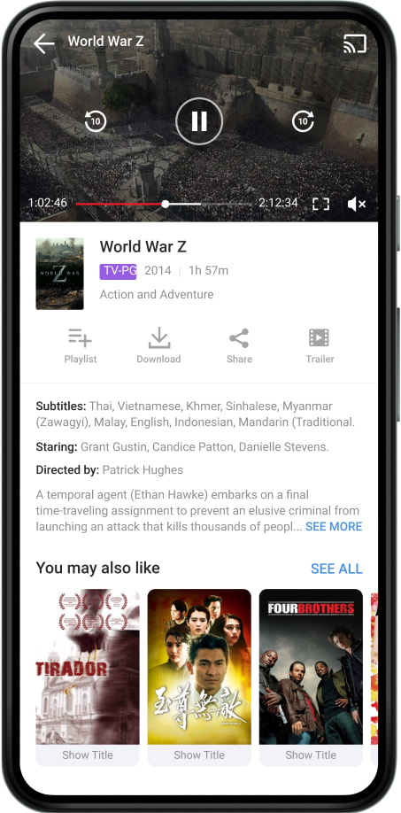 iflix 3.0 movie on Android mobile
