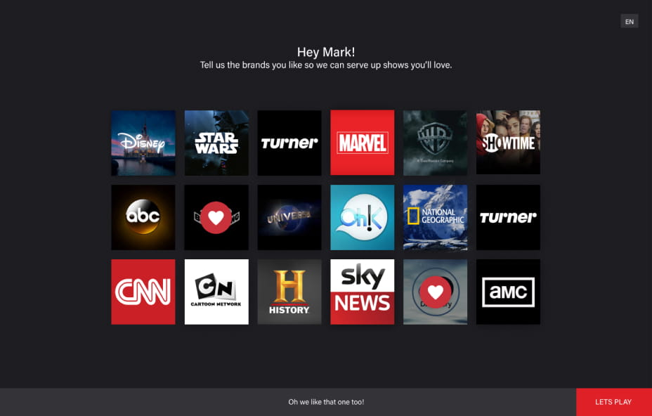 iflix 2.5 partner channel selection on web.