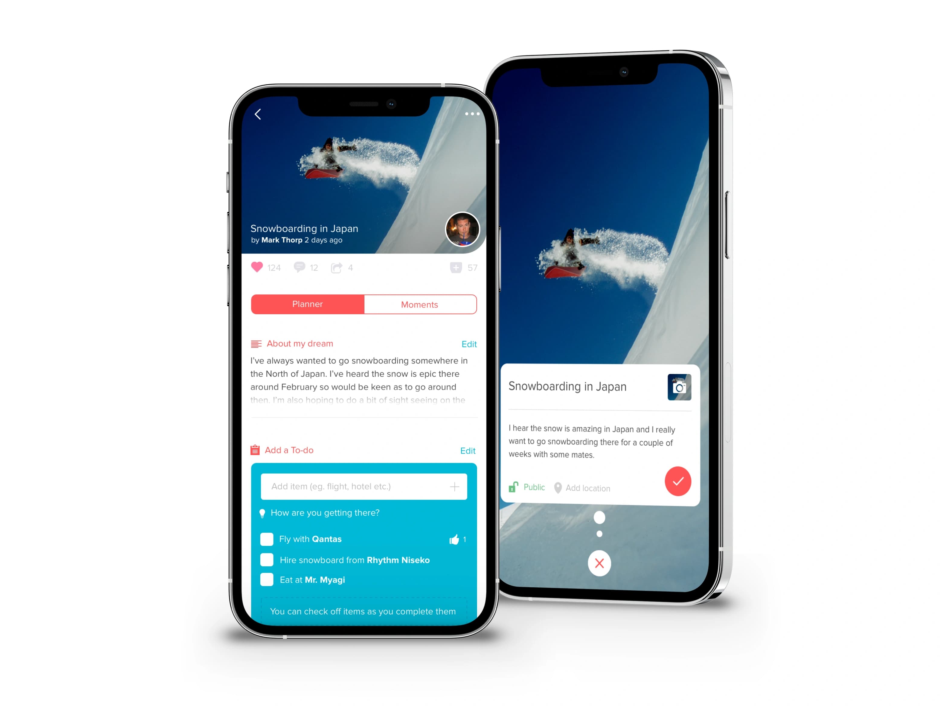 BUCKiTDREAM social goal-setting mobile application